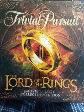 Trivial Pursuit Lord Of The Rings Movie Trilogy Collectors Edition 2003