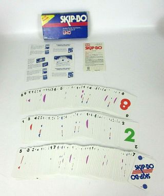 Vintage 1982 Skip - Bo Family Card Game From Makers Of Uno - Set Complete
