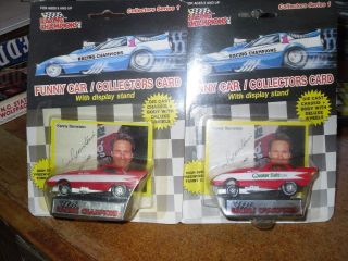 (2) Kenny Bernstein 1989 Racing Champions 1:64 Funny Cars (bubble&flat Bottom)