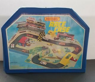 Vintage 1977 Matchbox Race Case Only.  Case Opens To Track