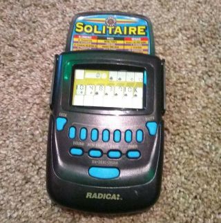 Radica Solitaire Klondike Vegas Handheld Travel Game Model 3620 Flip Top Cover