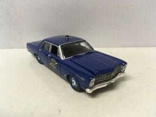 1967 67 Ford Galaxie Custom Michigan State Police Collectible 1/64 Scale Diecast