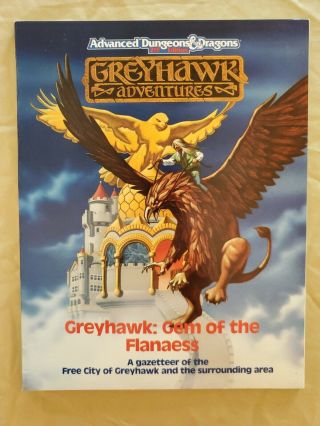Gem Of Flanaess - Replacement Book For The City Of Greyhawk Boxed Set