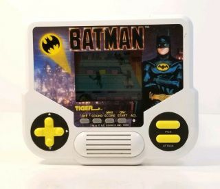 Batman Handheld Tiger Electronic Game 1989 Gdc Missing Battery Door
