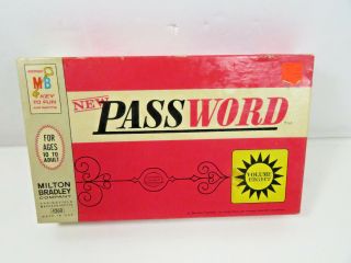 Vintage Milton Bradley 1966 " Password " Volume 8 Game No.  4260