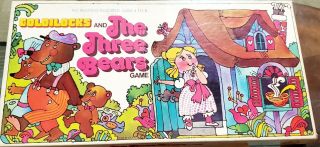 Vintage 1972 Goldilocks And The Three Bears Board Game By Selchow & Righter