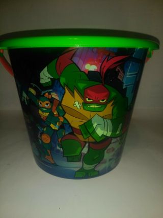 Halloween Jumbo Ninja Turtles Characters Plastic Bucket Trick Or Treat