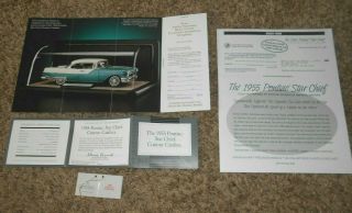 1/24 Franklin 1955 Pontiac Star Chief Custom Catalina Paperwork