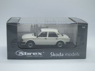 Skoda 120L 4 - door saloon 1984 white 1/43 Abrex 4