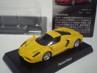 Ferrari Enzo Yellow Kyosho 1:64 Scale Die - Cast Part.  7 Neo