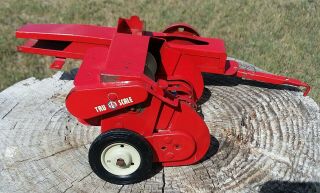 Vintage Tru Scale Pressed Steel Farm Toy Baler Made In Usa