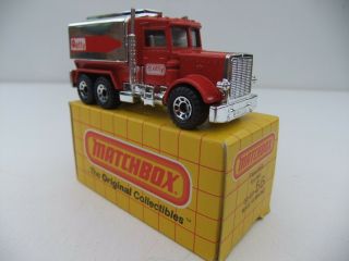 Matchbox 1981 Superfast 56 Peterbilt Petrol Tanker Truck Getty Oil Boxed 3