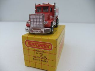 Matchbox 1981 Superfast 56 Peterbilt Petrol Tanker Truck Getty Oil Boxed 4