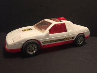 Processed Plastic Pontiac Fiero Toy Car Pop - Up Headlights White Red