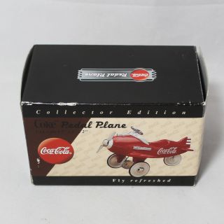 1997 Coca Cola Pedal Plane 1/18 Scale Die - Cast Mini Car Coke