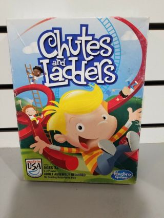 Chutes And Ladders Board Game From Hasbro For Ages 3 And Up Opened Box