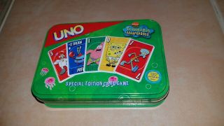 2002 Spongebob Squarepants Unp Special Edition Card Game In Tin
