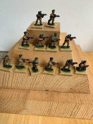 15mm Vietnam Era Us Army Green Berets (12) Metal Figures Painted War Games