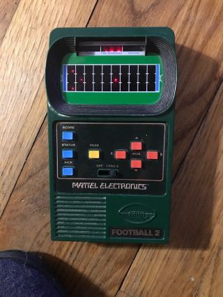 Vintage 1978 Mattel Electronics Football 2 Handheld Game