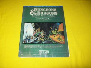 X3 Curse Of Xanathon Dungeons & Dragons Tsr 9056 - 1 Expert Set Module 1st Print