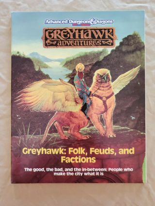 Greyhawk: Folk,  Feuds,  Factions - Replacement Book For The City Of Greyhawk