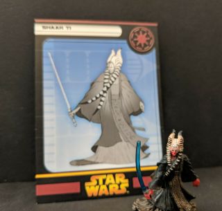 Star Wars Miniatures Revenge Of The Sith Shaak Ti 19 Jedi Master With Card Wotc