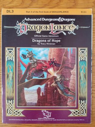 Dragons Of Hope Dl3 Dragonlance Advanced Dungeons & Dragons 1e