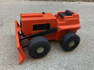 Vintage Ideal Mighty Mo Bulldozer 1973 Friction Motor Power Drive Toy Corp 2