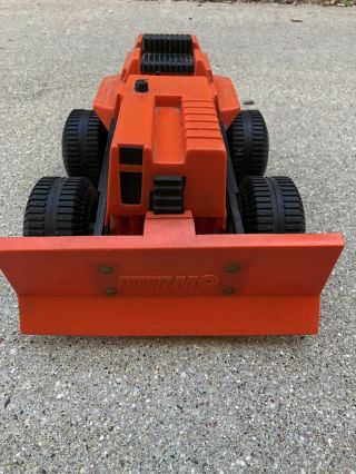Vintage Ideal Mighty Mo Bulldozer 1973 Friction Motor Power Drive Toy Corp 4