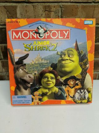 Monopoly Junior Shrek 2 Complete