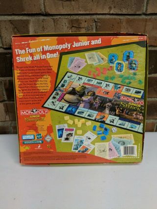 Monopoly Junior Shrek 2 COMPLETE 2