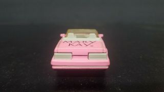 1987 Matchbox CADILLAC ALLANTE CONVERTIBLE PINK WITH GRAY INTERIOR Mary Kay 4