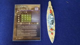 Axis And Allies War At Sea - Battleship Uss Arizona,  Card