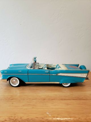 Rare American Muscle " 40th Anniversary " 1957 Chevy Bel Air Convertible Diecast