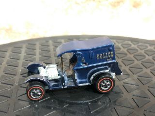 Hot Wheels Redlines 1969 Paddy Wagon Blue Usa Made All Look