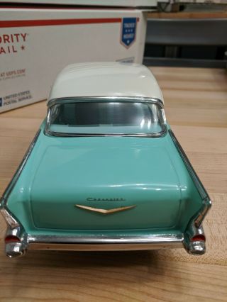 ERTL 1/18 1957 Chevy Bel Air Coupe SURF GREEN Car 7331 American Muscle 4