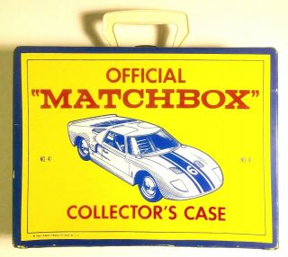 Vintage 1966 Official Matchbox Collector Car Carry Case No.  41 Holds 48 Cars
