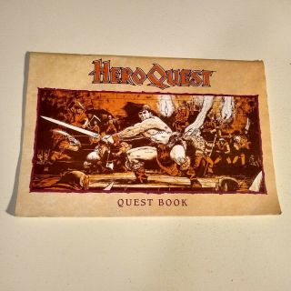 Heroquest Fantasy Board Game Quest Book Replacement Part 1989 Milton Bradley