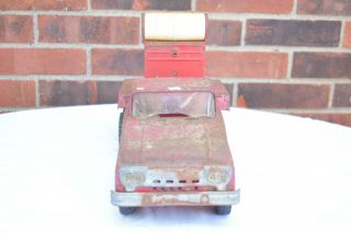 Vintage TONKA TOYS 1961 Truck Red Cement Mixer Old Pressed Steel Metal Toys 5