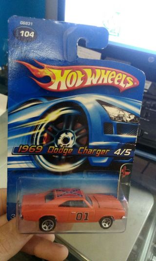 Hot Wheels 69 Dodge Charger General Lee Custom Made The Dukes Of Hazzard 1969