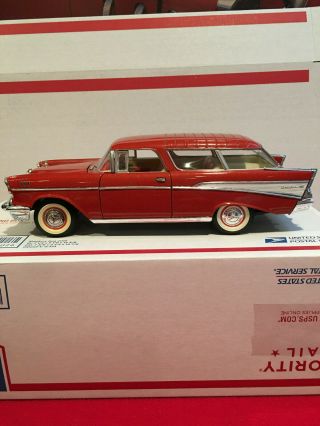 Road Tough 1:18 Scale 1957 Chevrolet Nomad Metallic Orange Color With Out Box