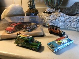 Hot Wheels Surfs Up Set With 3 Additional Loose Surfin Classics