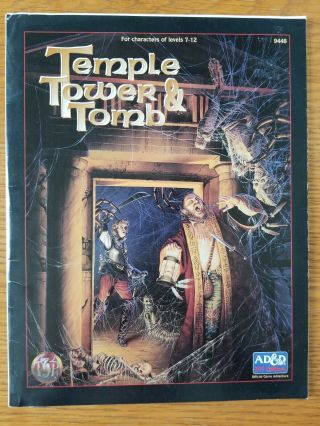 Temple Tower & Tomb Advanced Dungeons Dragons 2nd Edition Tsr 9448