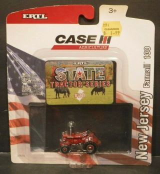 Case Ih State Tractor Series 20 Jersey Farmall 130 Die - Cast 1/64th Scale