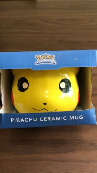 Pokemon Molded Pikachu Coffee Mug Ceramic Cup Officially Licensed