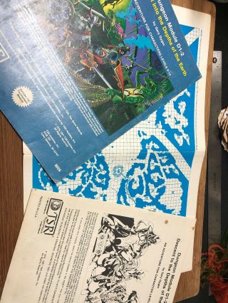 Tsr Advanced Dungeon & Dragons Ad&d Module D1 - 2 Descent Into Depths Of Earth 