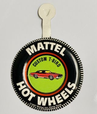 Custom T - Bird Button Hot Wheels Redline Badge 1967 Pin