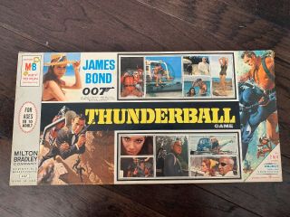 Milton Bradley James Bond 007 Thunderball Board Game 1965 4547