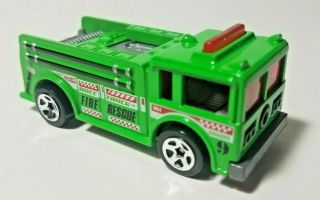 Mattel Hot Wheels 1976 Green Fire Eater Fire Rescue Race Truck Engine 9 Nm Loose