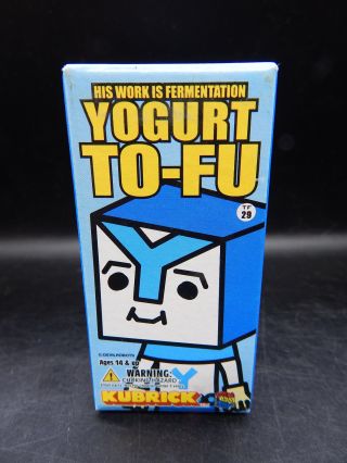 Medicom Kubrick Yogurt Tofu Toy Figure Devilrobots To - Fu Figurine Mib Mip